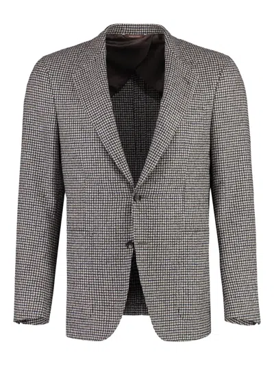 Canali Men's Houndstooth Wool Blazer In Multi