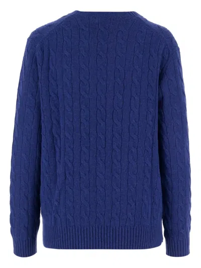 Polo Ralph Lauren Sweater Pull Oversize In Blue