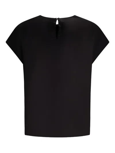 Hearth Keyhole-neckline Organic-silk Top