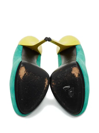 Pre-owned Giuseppe Zanotti Vintage 160mm Suede Pumps In Green
