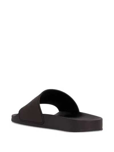 Palm Angels Logo-lettering Slider In Black