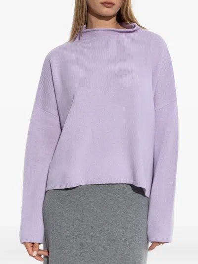 Lisa Yang High-neck Jumper In Purple