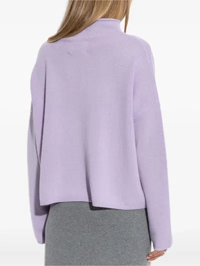 Lisa Yang High-neck Jumper In Purple