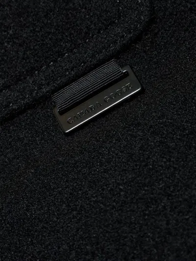 Canada Goose Balas Button-fastening Patch-pocket Overshirt In Black