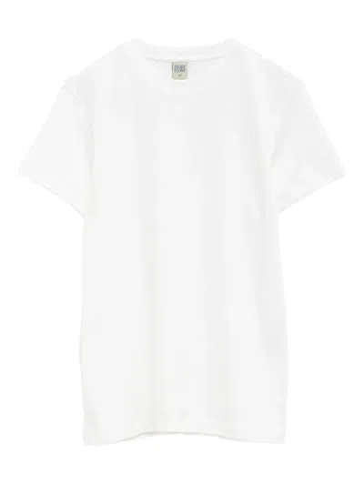 Flore Flore Monica Ribbed Crew-neck T-shirt In White