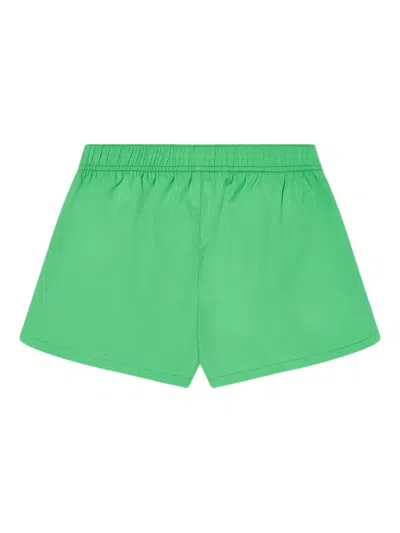Polo Ralph Lauren Logo-embroidered Elastic-waist Shorts In Green