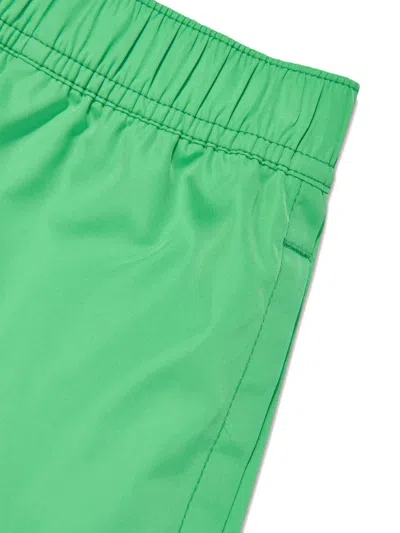 Polo Ralph Lauren Logo-embroidered Elastic-waist Shorts In Green