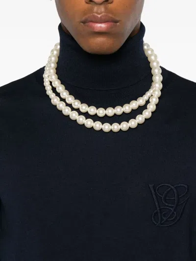 Valentino Logo-embroidery Turtleneck Sweater In Black