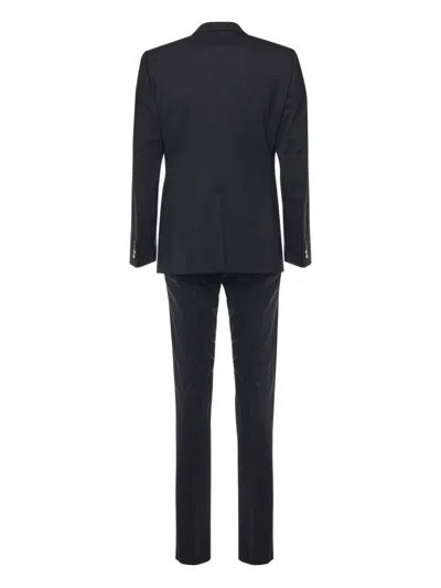 Dolce & Gabbana Double-button Single-breasted Suit In Blue