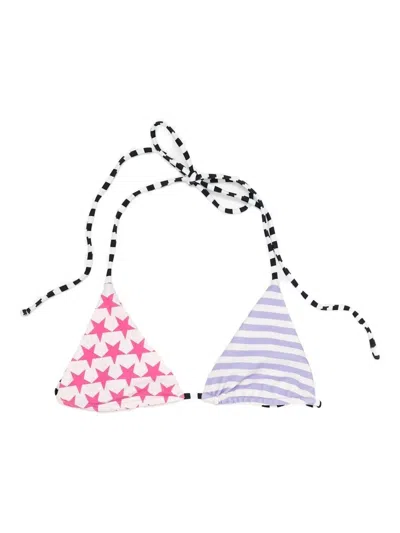 Niihai Star-striped Triangle Bikini Top