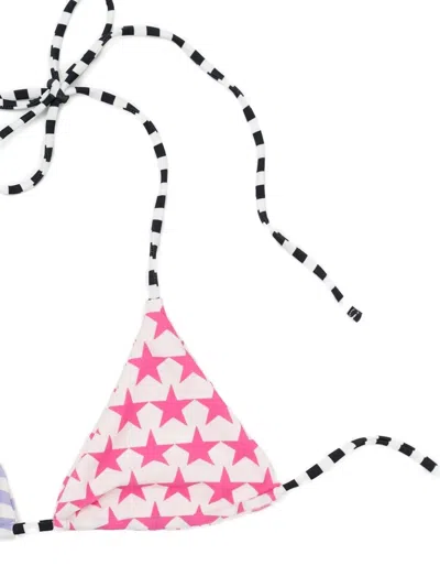 Niihai Star-striped Triangle Bikini Top