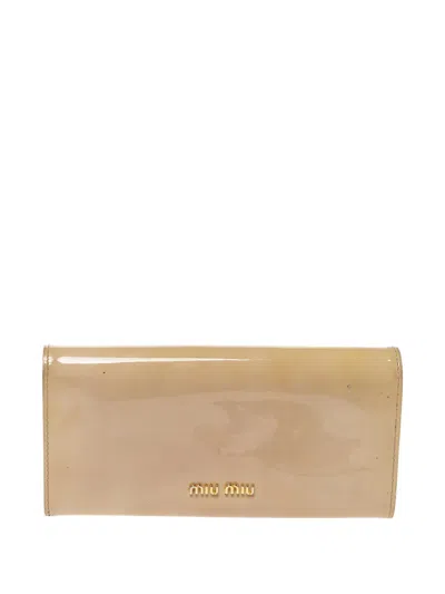 Pre-owned Miu Miu Leather Wallet