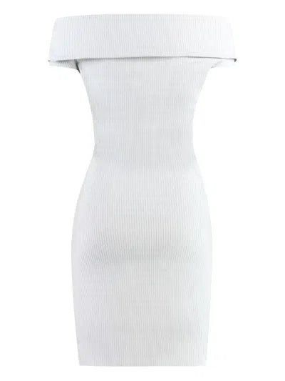 Philosophy Di Lorenzo Serafini Front Button Striped Dress For Women In White