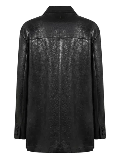 Salvatore Santoro Flap-pockets Leather Jacket In Black