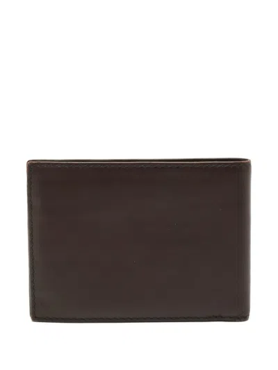 Pre-owned Gianfranco Ferre Leather Bi-fold Wallet In Brown