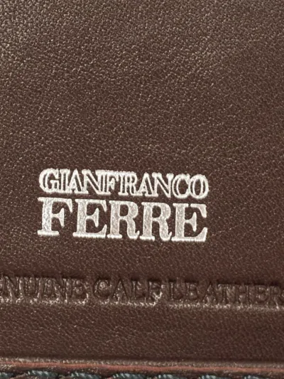 Pre-owned Gianfranco Ferre Leather Bi-fold Wallet In Brown