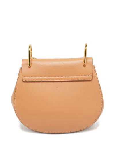 Pre-owned Chloé Drew Leather Shoulder Bag In Orange
