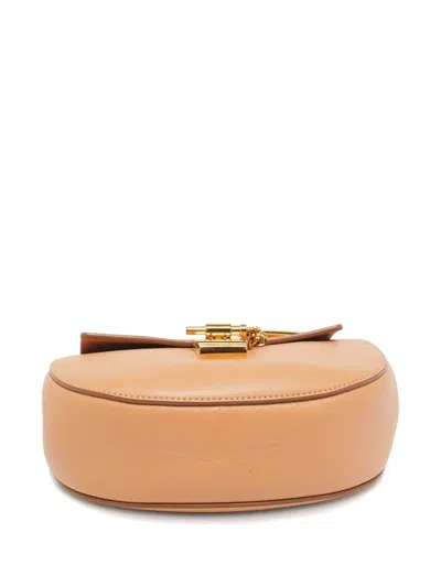 Pre-owned Chloé Drew Leather Shoulder Bag In Orange