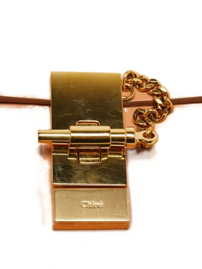 Pre-owned Chloé Drew Leather Shoulder Bag In Orange
