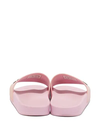 Pre-owned Balenciaga Logo Slides In Pink