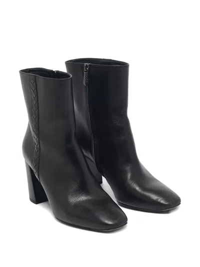 Pre-owned Bottega Veneta Leather Block-heel Ankle Boots