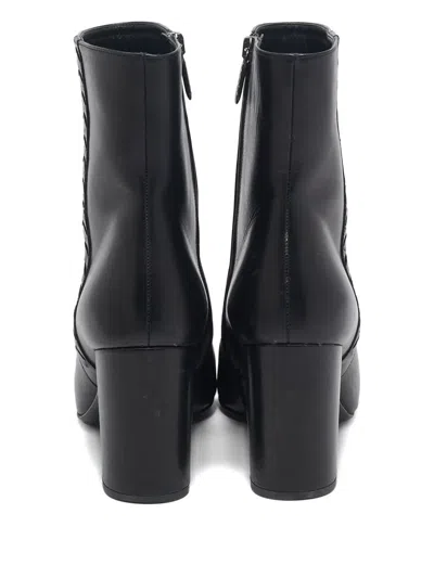 Pre-owned Bottega Veneta Leather Block-heel Ankle Boots