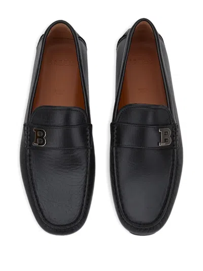 Bally Driver Leather B-detail Loafers