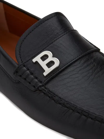 Bally Driver Leather B-detail Loafers