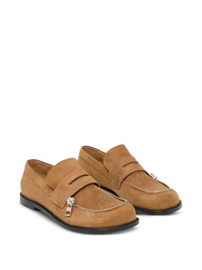 Jw Anderson Neutrals Loafers Men In Brown