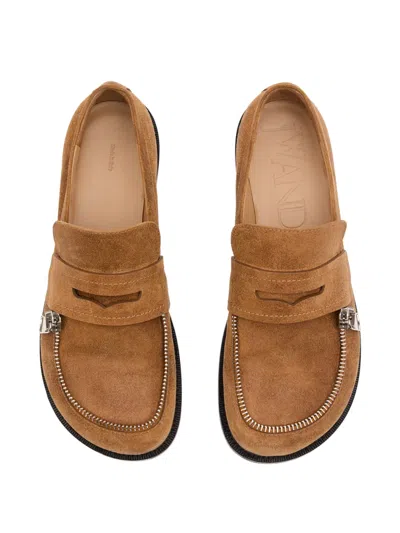 Jw Anderson Neutrals Loafers Men In Brown