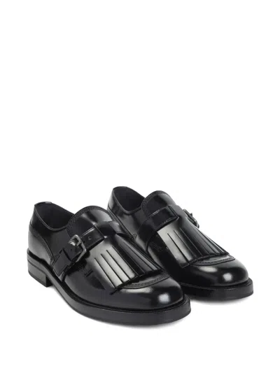 Church's Piper Buckled Leather Loafers In Black