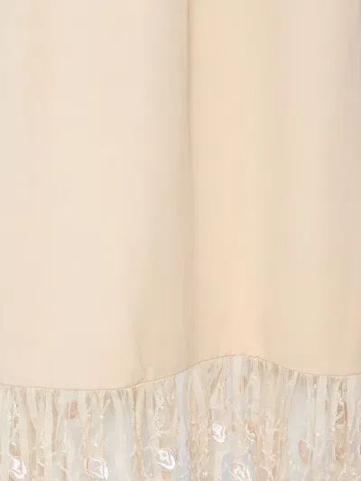 Pre-owned Chloé Lace-trim Silk Midi Dress