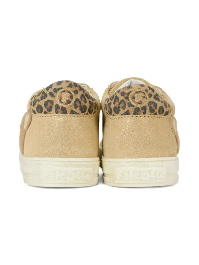 Falcotto Glitter-effect Sneakers In Brown