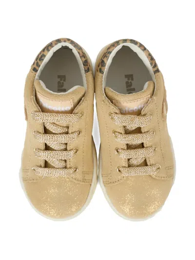 Falcotto Glitter-effect Sneakers In Brown