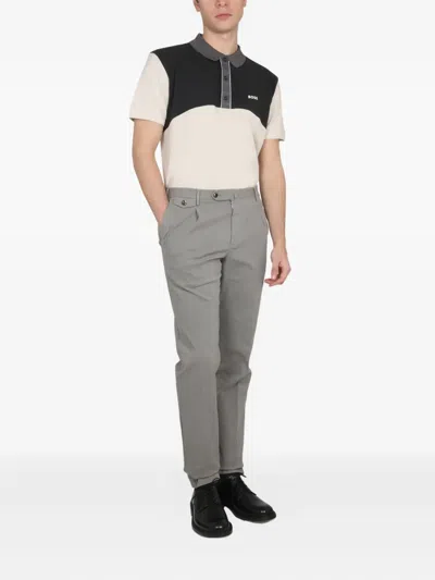 Hugo Boss Boss Men Polo With Logo In Black