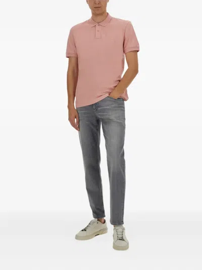 Hugo Boss Paul Cotton Polo Shirt In Pink