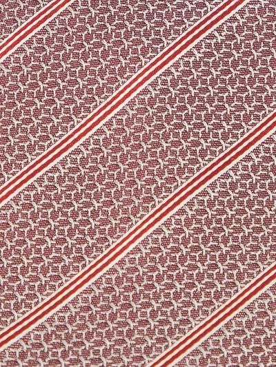 Pre-owned Saint Laurent Striped-pattern Silk Tie In Red