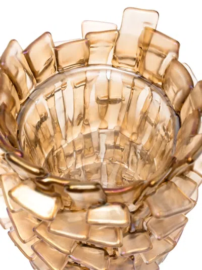 Venini Ritagli Glass Vase (29.5cm) In Orange