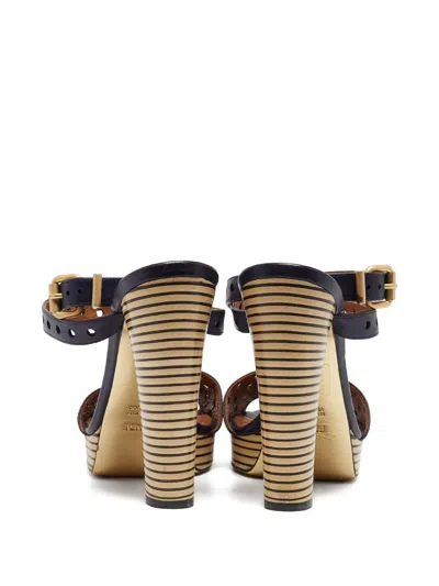 Pre-owned Fendi 130mm Patent-leather Platform Sandals