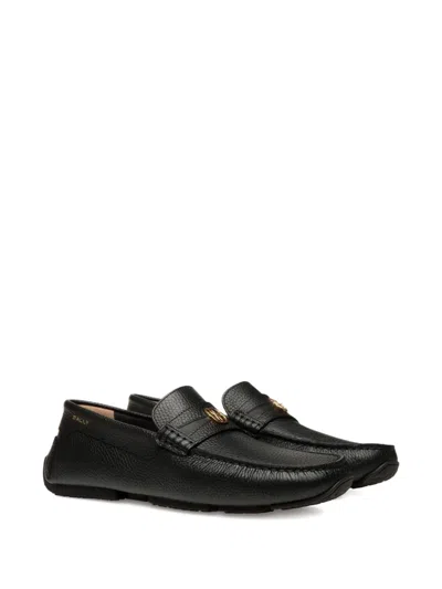 Bally Pilot Driver Grained-leather Loafers