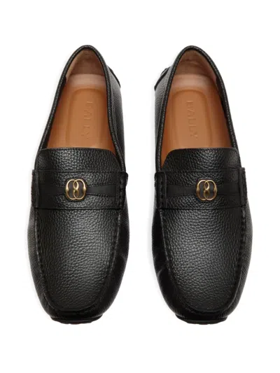 Bally Pilot Driver Grained-leather Loafers