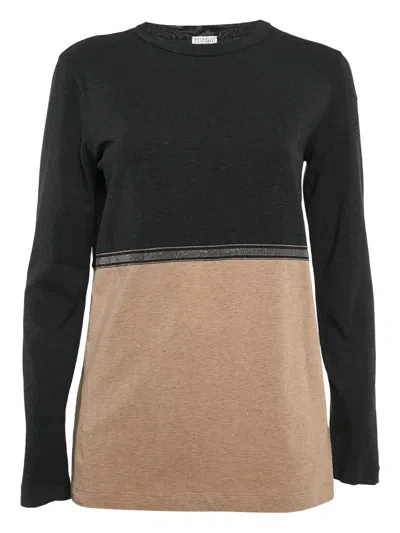 Pre-owned Brunello Cucinelli Colour-block Top