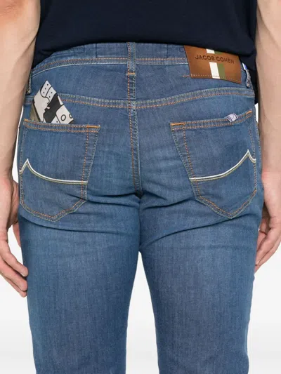 Jacob Cohen Pocket-detail Slim-fit Jeans In Blue