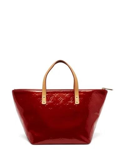 Pre-owned Louis Vuitton Bellevue Pm Tote Bag In Red