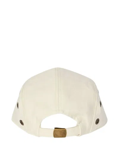 Champion Embroidered Eyeleted Baseball Cap In White