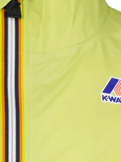 K-way Le Vrai 3.0 Claude In Yellow Soleil In Green