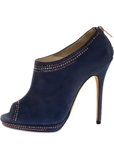 Pre-owned Jimmy Choo 125mm Stud-detail Suede Boots