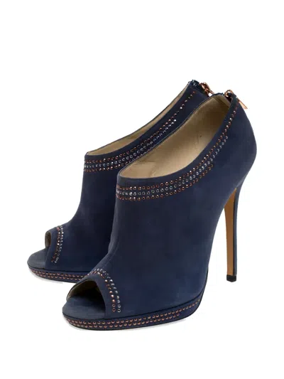 Pre-owned Jimmy Choo 125mm Stud-detail Suede Boots