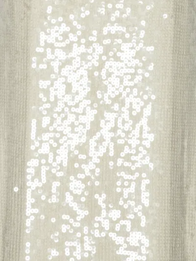 Rotate Birger Christensen Sequin Maxi Dress In Silver