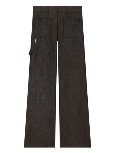 Courrèges Two-pocket Bootcut Jeans In Black